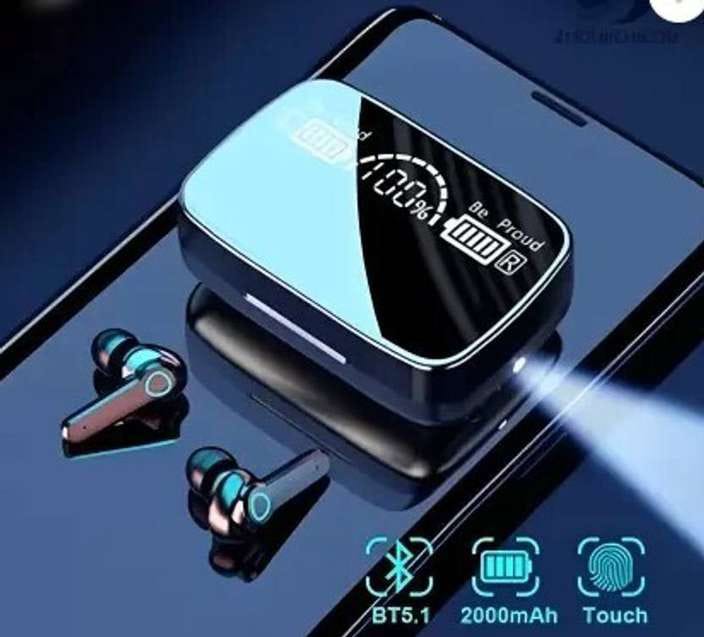 Earbuds M19 PRO with Power Bank Upto 48Hrs Playback Bluetooth Headset F22 Bluetooth