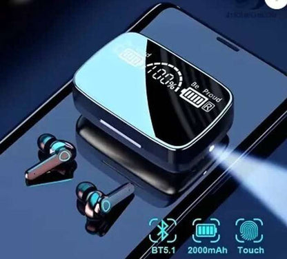 Earbuds M19 PRO with Power Bank Upto 48Hrs Playback Bluetooth Headset F22 Bluetooth