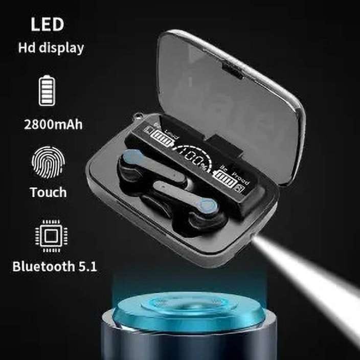 Earbuds M19 PRO with Power Bank Upto 48Hrs Playback Bluetooth Headset F22 Bluetooth